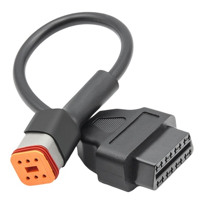 适用于哈雷4pin6pinobd转接线