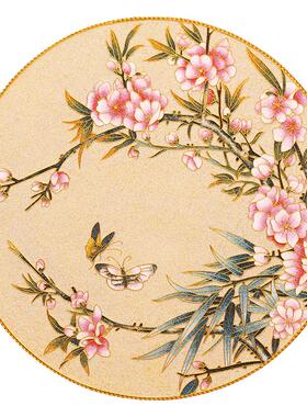 掐丝珐琅彩玄关客厅花鸟盘子摆件