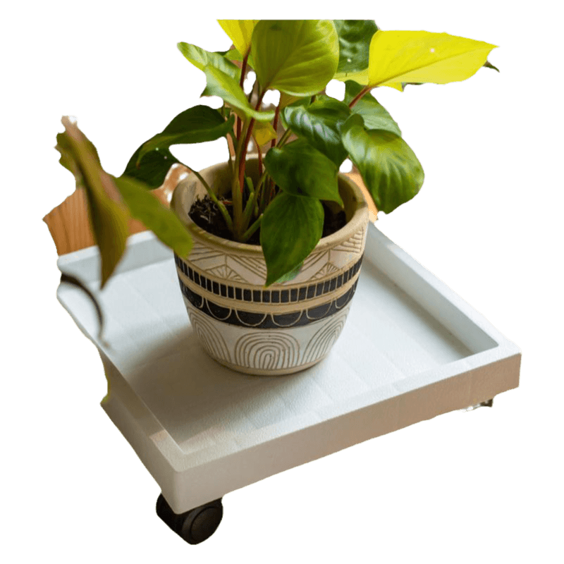 掬涵北欧花盆支架可移动带轮