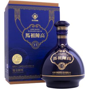 马祖高粱酒 50度陈高15年 600ml 单瓶装 纯粮酿造 台版原瓶
