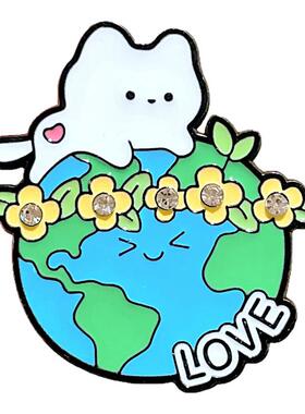 保护环境胸针金属徽章