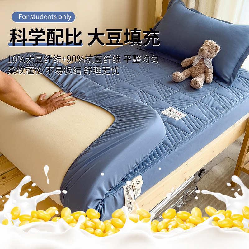 学生宿舍夹棉床笠罩专用90x200床垫套单人加厚床单床罩套2025新款