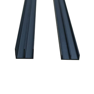 山形轨道pvc塑料导轨山字型双滑槽展示柜推拉玻璃移动门轨道导轨