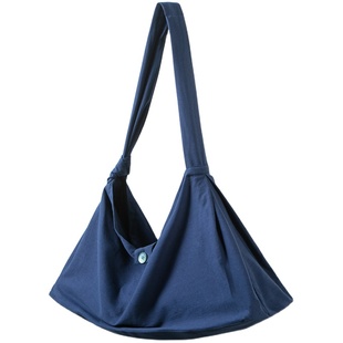 本相原创中国风僧侣斜跨蓝色布包改良古代包袱日式复古汉服和尚包