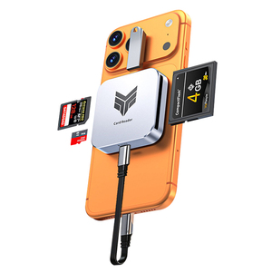 相机读卡器sd卡适用苹果索尼佳能尼康iPhone口传输线cf卡手机tf内存OTG转换器typec转接头ccd连接直传u盘全能