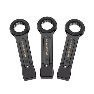 保联重型敲击扳手直柄单头开口梅花扳手24/30/32/36/41/46/50/65