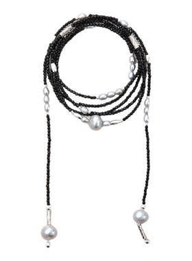 采石黑尖晶多带链新年礼物