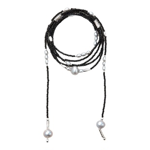 采石studio|原创【星河夜语】黑尖晶简约高级时髦多带链女小众