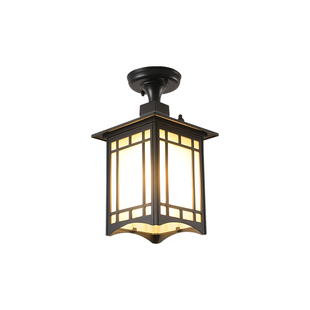 户外吊灯防水新中式庭院灯笼亭子灯室外别墅连廊宫廷凉亭太阳能灯