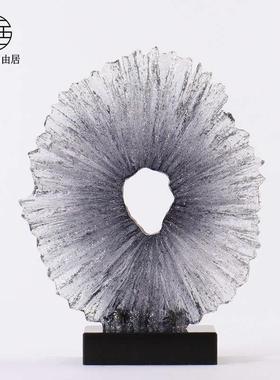 【孤品捡漏】中式艺术透明大型雕塑酒店会所走廊售楼处装饰品摆件