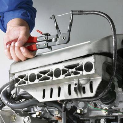 管束钳 可弯式喉式管束夹钳汽车水管卡箍钳管子钳 带线钳汽修工具