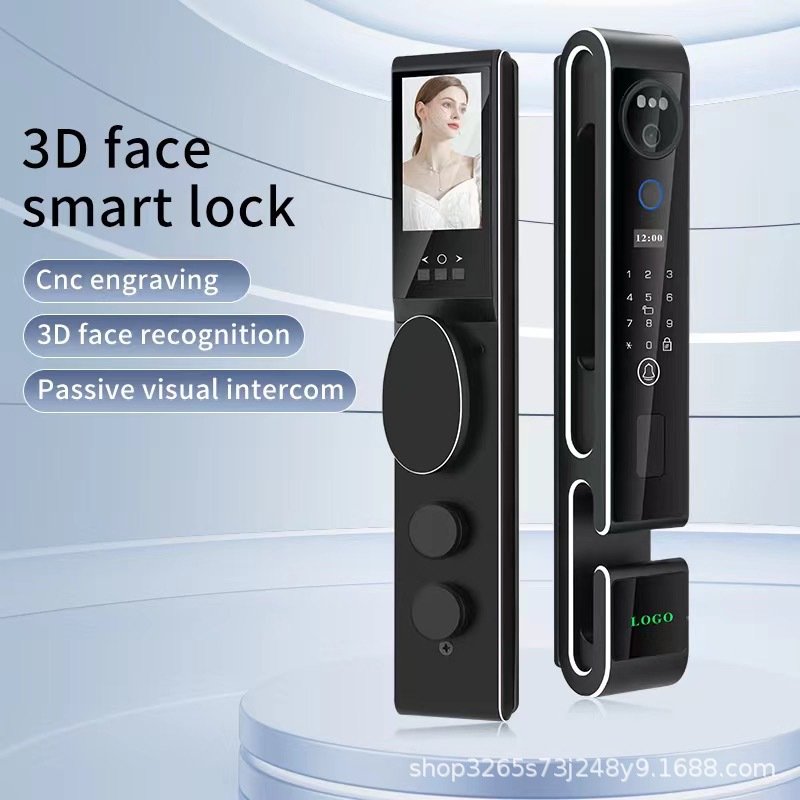 S666精雕CNC全自动智能锁家用tuya可视对讲人脸猫眼APP指纹开锁