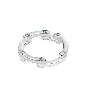 赫生HUSSAIN机巧戒指女设计小众轻奢高级感纯银饰品气质简约戒圈