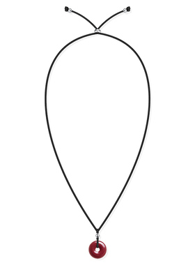 VIGG朱砂扣项链女2025年新中式挂坠安可拉红毛衣链男女本命年挂绳