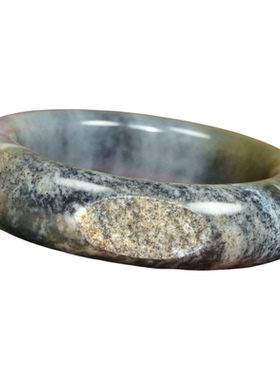 和田玉糖青花籽料手镯四色白皮