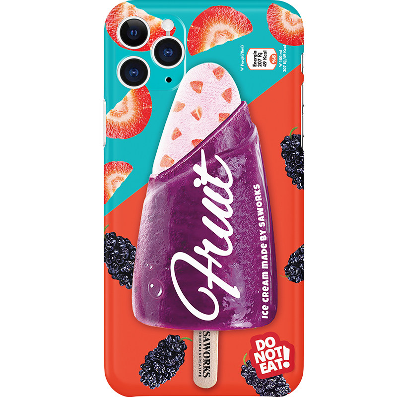 SAWORKS原创设计卡通14 promax可爱max冰激凌少女款适用于iphone 13Pro MAX手机壳12苹果软