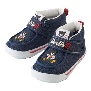 MIKIHOUSE日本制学步鞋宝宝鞋子男女刺绣儿童鞋学步鞋春Double_B