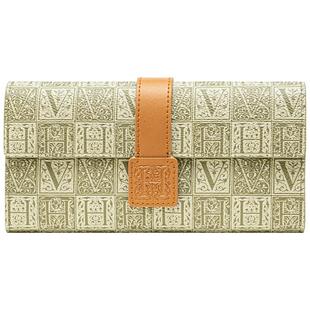 VH女包个性钱包气质复古老花卡包长款皮夹日常多功能实用包赠礼袋