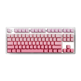 腹灵MK870pro草莓大福侧刻机械键盘无线蓝牙三模电脑女生办公静音