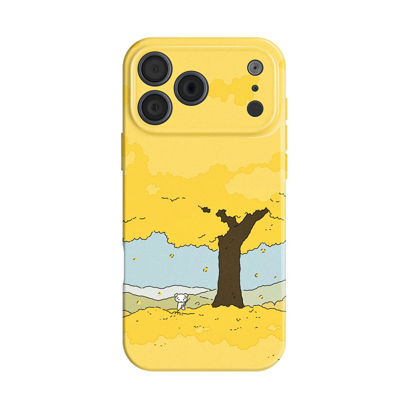 秋叶~ins适用iphone手机壳17promax苹果16mate80华为p90小米15简约reno14小众oppofindx8可爱vivo一加13ace6