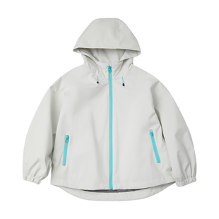 咕噜日记童装儿童户外冲锋衣2026春装新款男女童软壳外套防风上衣