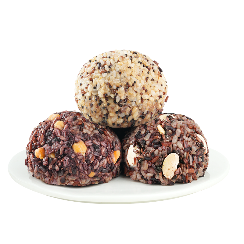 糙米饭团开袋即食杂粮饭团三色七色白芸鹰嘴豆糙米饭团减0低脂肥