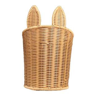 手工编织大号双肩儿童小背篓幼儿园舞蹈演出拍摄道具装饰采茶竹篓