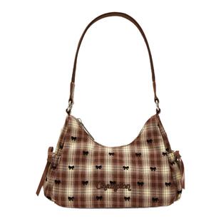 Champion冠军斜挎包女2026春新款单肩包帆布包腋下包女包包大容量