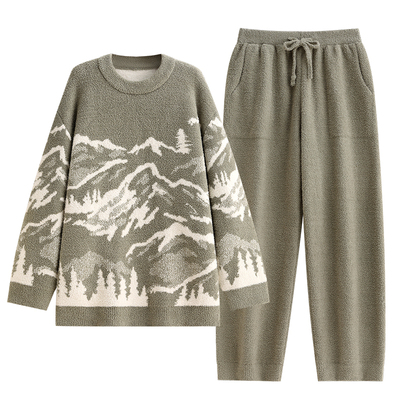 【商场同款】悦内男士半边绒睡衣