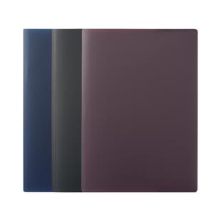 日本LIHIT LAB.喜利对开式文件夹插页夹2页夹A4双页资料夹文件报告夹简历档案夹防水学生试卷美术作品收纳夹