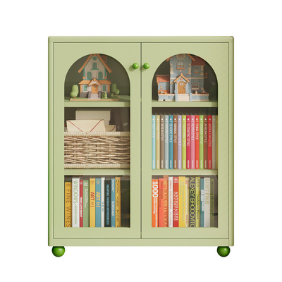 包豪斯防尘家用落地式铁艺储物柜