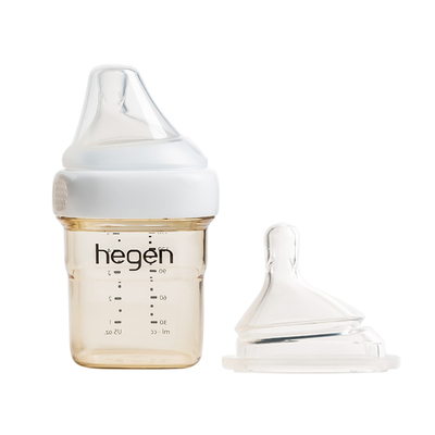 Hegen海格恩ppsu奶瓶奶嘴0到6个月婴儿硅胶奶嘴柔软胀防气