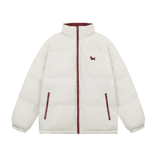 BIPOLAR【圣诞限定款】腊肠狗撞色立领棉服休闲保暖简约上衣外套