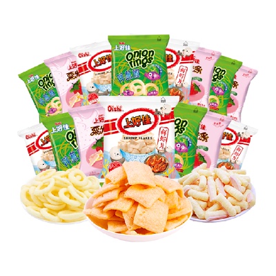 上好佳虾片洋葱圈休闲食品