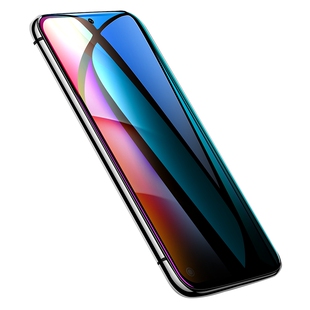 炫威适用红米note9pro钢化膜防窥noto95g防窥膜redmi手机redminote防偷窥por小米n0te5g版red防蓝光94贴膜4g