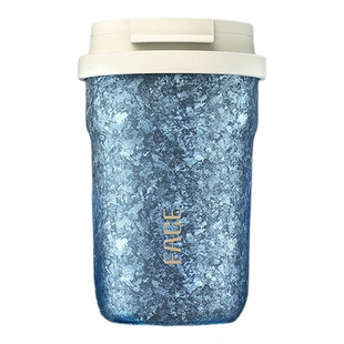 face纯钛咖啡杯女士高颜值美式拿铁钛杯小巧便携送生日礼物保温杯