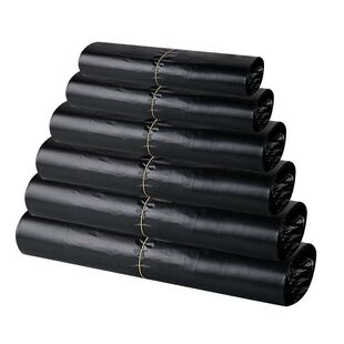 黑色背心袋子超市购物塑料袋加厚大小手提方便袋家用一次性垃圾袋