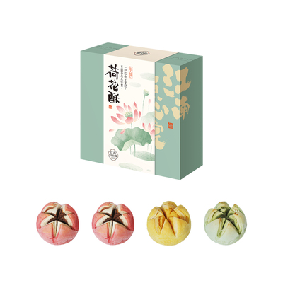 江南点心院中式糕点荷花酥4饼3味