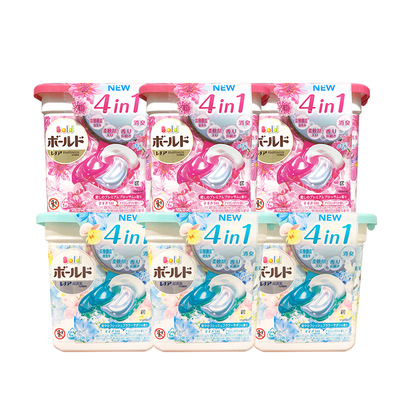 宝洁日本6盒花香型去污洗衣凝珠