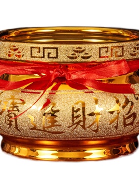 香炉家用室内上香供奉沙金陶瓷炉