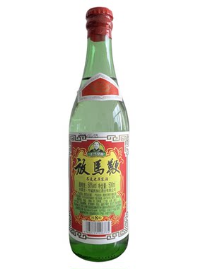 放马鞭苠族红老马草原 清香型白酒6瓶 整箱装42/50度