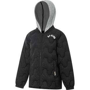 商场同款|李宁儿童短款短羽绒服男大童2025新款连帽冬季保暖童装
