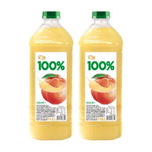 汇源100%桃混合果汁2L*1瓶装纯正果味果蔬汁大容量家庭聚会装