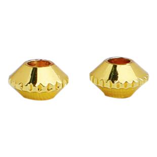 18K包金齿轮飞碟珠手工diy制作手链项链串珠隔片散珠饰品材料配件