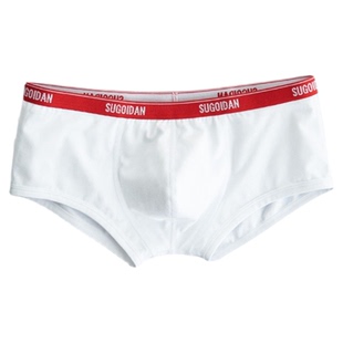 男士内裤纯棉男生纯色运动透气低腰平角裤衩夏季男款青年四角短裤