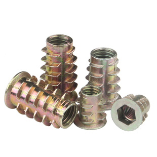 内外牙螺母沉头内六角家具螺帽实木预埋件梯形螺丝帽M4M5M6M8M10