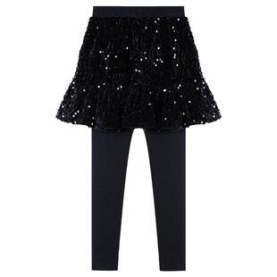 富罗迷女童裙裤冬季新款青少年流行洋气好看加厚女孩一体打底裤裙