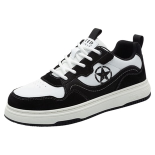 JEEPSPIRIT吉普板鞋男鞋2025年新款透气运动鞋百搭休闲鞋滑板鞋子