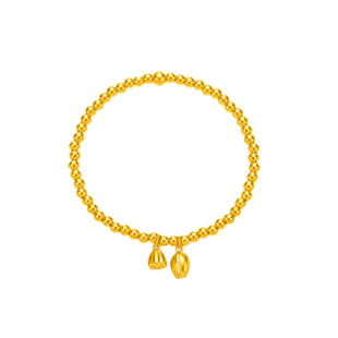 两世欢手链小红书同款古法仿真磨砂金手镯结婚婚礼订婚仪式道具