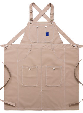 奶茶店围裙咖啡厅工作服定制